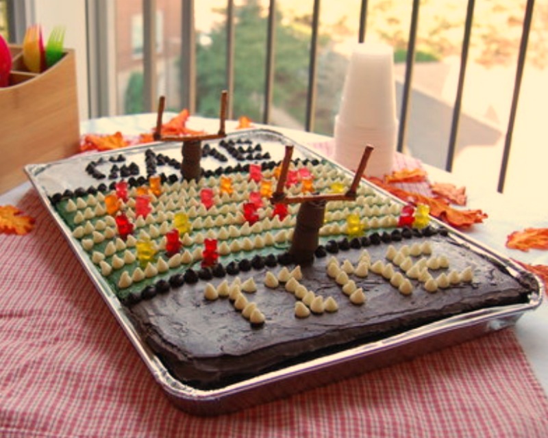 Gridiron Sheet Cake