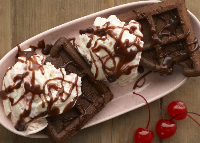 waffle iron brownies