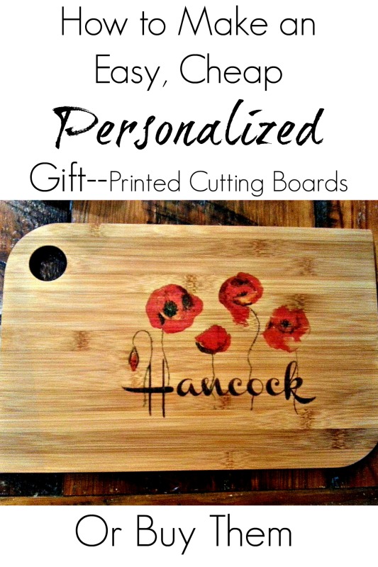 DIY Personalized Cutting Boards