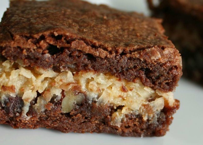 coconut macaroon brownies