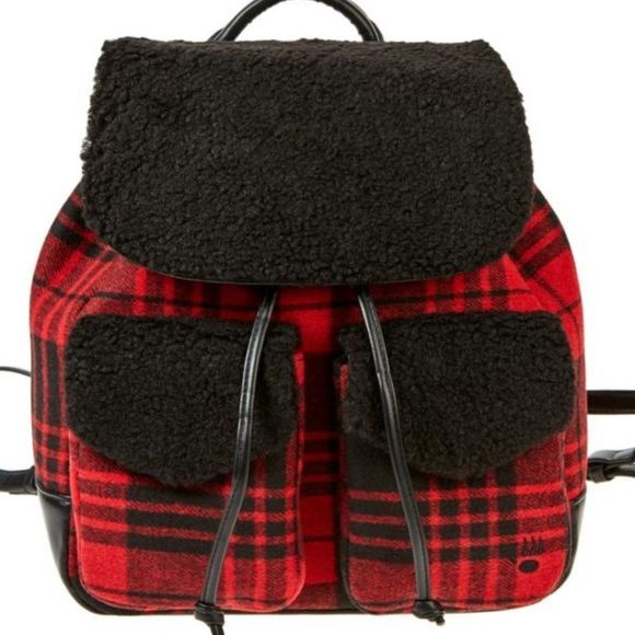 BearPaw Hickory Sherpa Buckle Pockets Backpack Bearpaw Sherpa Sling Bag Hickory Crossbody Purse MSRP $88 | eBay main image 4